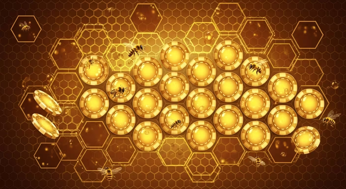 Honeymoney Casino mobile background with logo